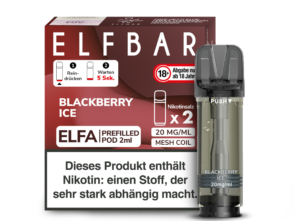 ELFBAR ELFA POD BLACKBERRY ICE 20MG