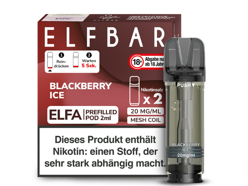 [CHD-10012] ELFBAR ELFA POD BLACKBERRY ICE 20MG