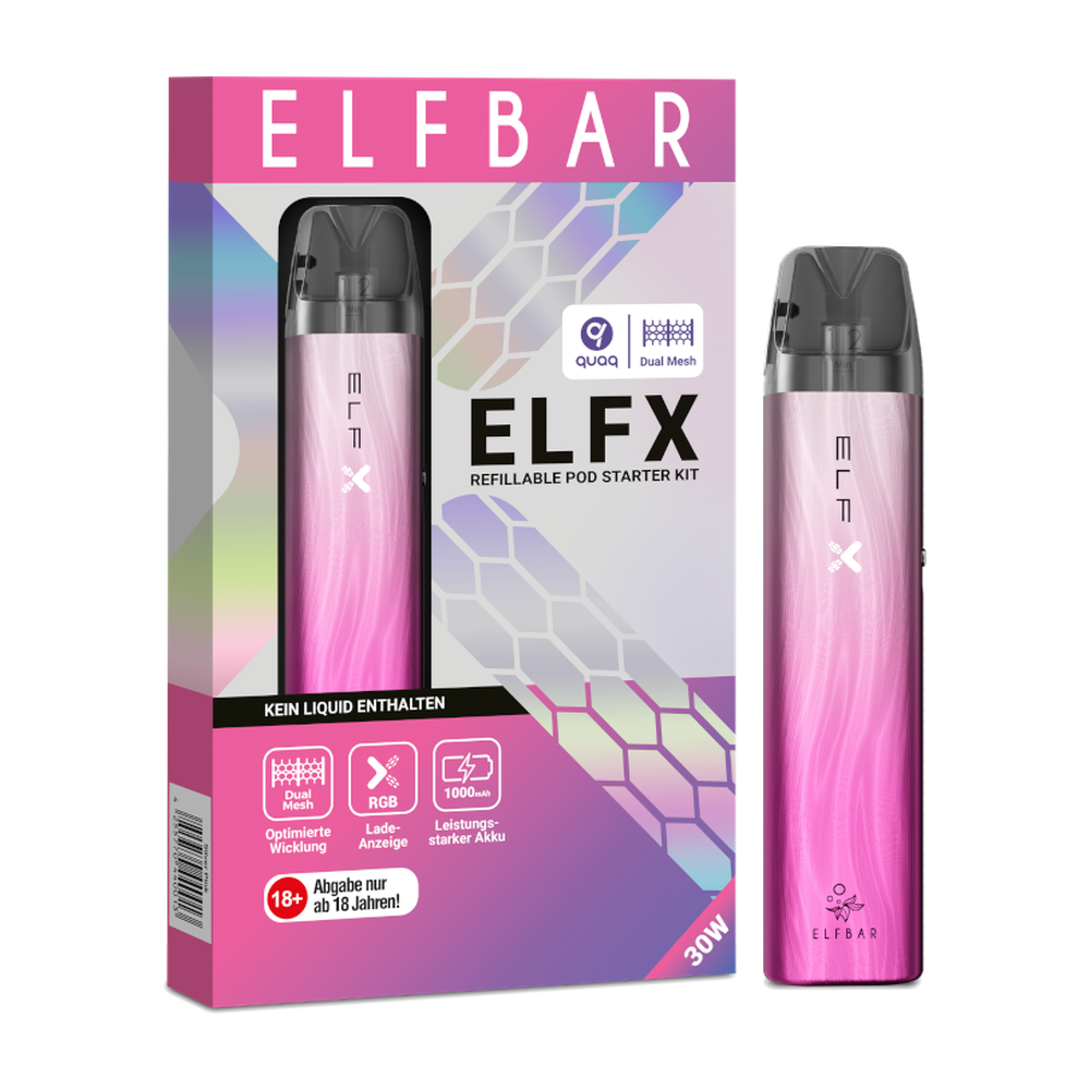 ELFBAR ELFX SET SILBER-PINK