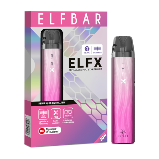 [CHD-10167] ELFBAR ELFX SET SILBER-PINK