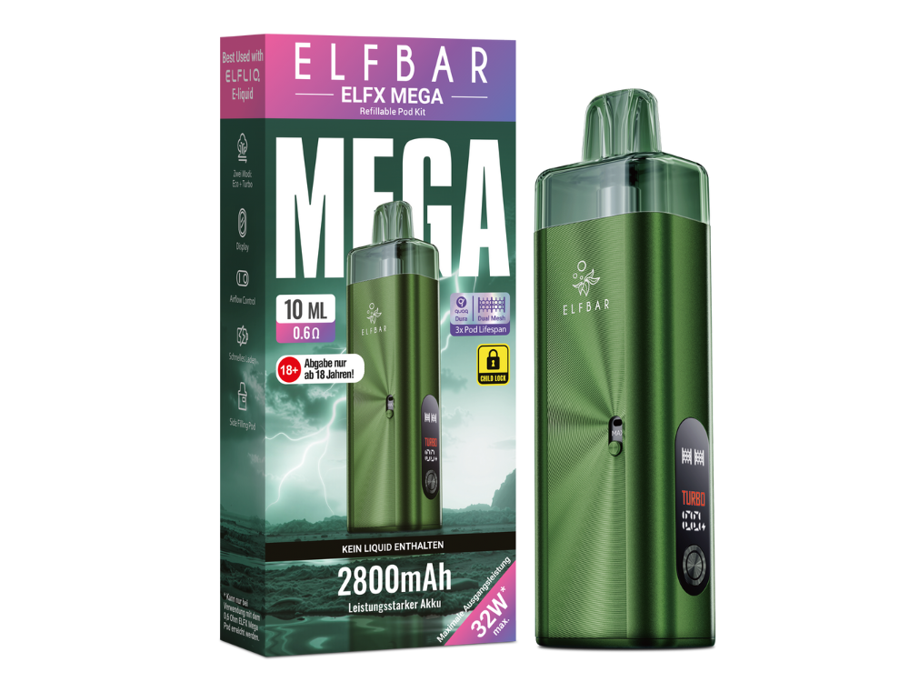 Elfbar Elfx Mega Green