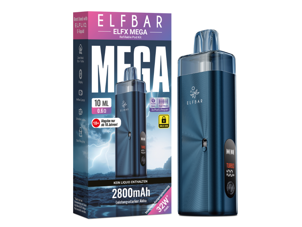 Elfbar Elfx Mega Navy