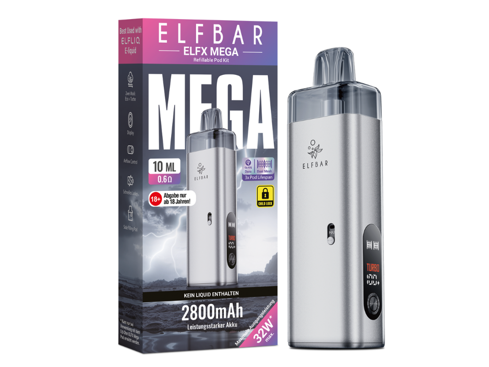 Elfbar Elfx Mega Silver
