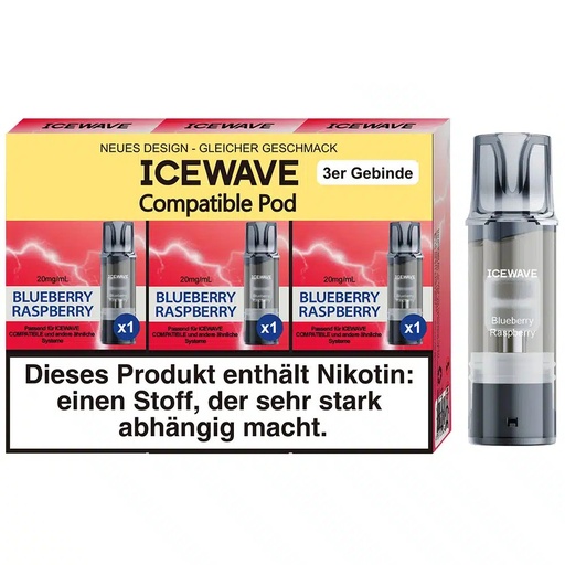 [CHD-10187] Icewave Blueberry Raspberry 20mg 3er