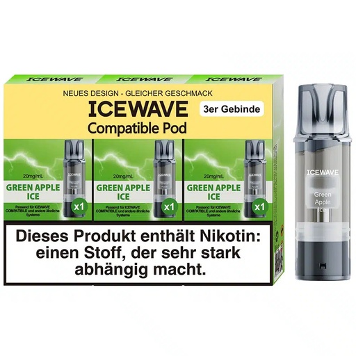 [CHD-10190] Icewave Green Apple Ice 20mg 3er