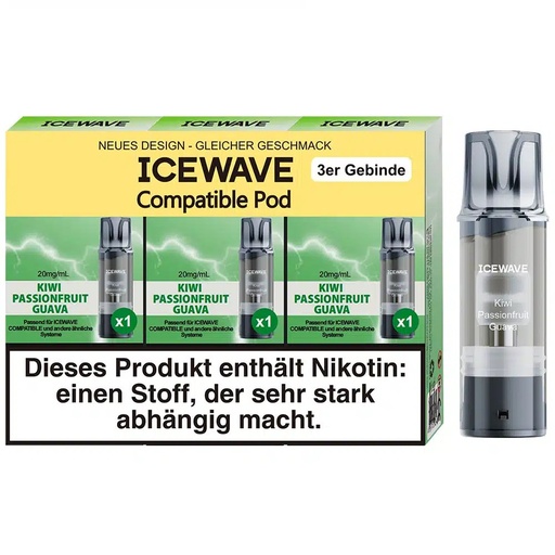 [CHD-10191] Icewave Kiwi Passionfruit Guava 20mg 3er