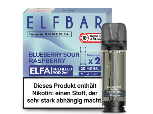 [CHD-10015] ELFBAR ELFA POD BLUEBERRY SOUR RASPBERRY 20MG