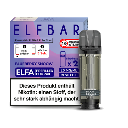 [CHD-10017] ELFBAR ELFA POD BLUEBERRY SNOW 20MG