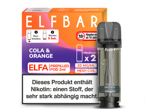 [CHD-10019] ELFBAR ELFA POD COLA & ORANGE 20MG
