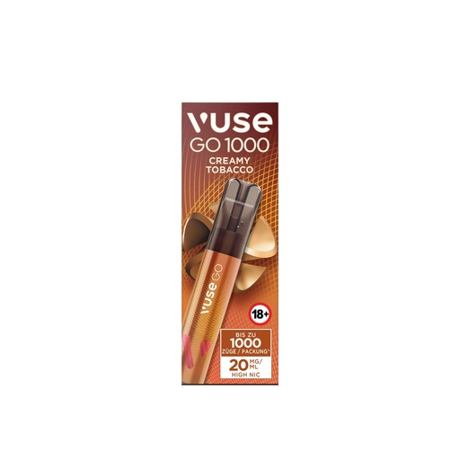 [CHD-10238] Vuse Go 1000 Creamy Tobacco 20mg