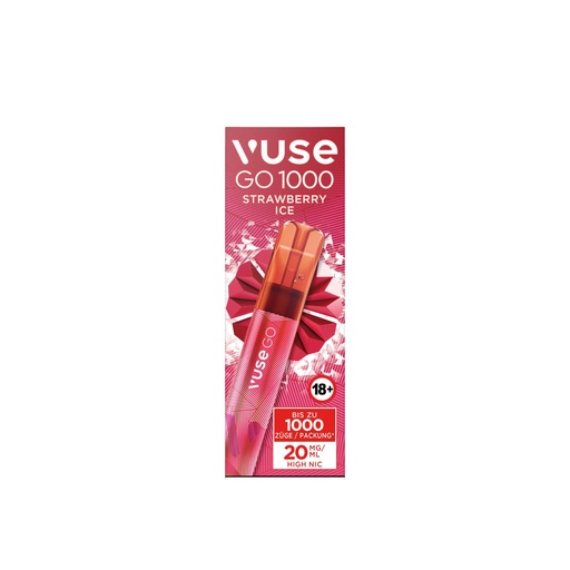 [CHD-10246] Vuse Go 1000 Strawberry Ice 20mg