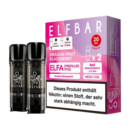 [CHD-10021] ELFBAR ELFA POD DRAGONFRUIT BLACKBERRY 20MG