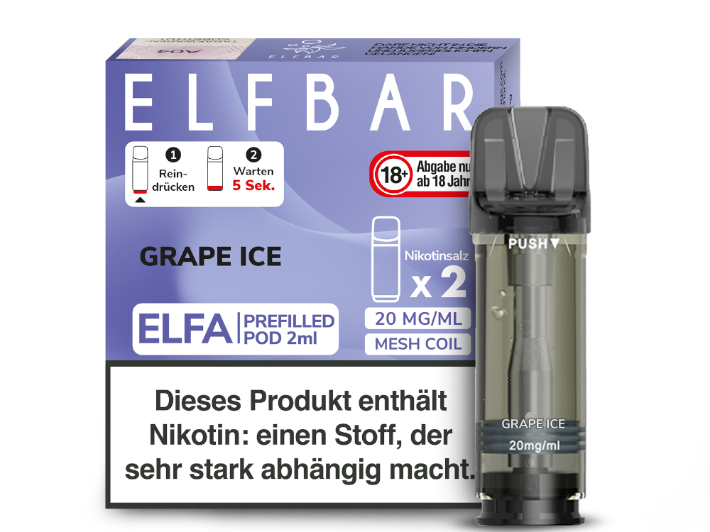ELFBAR ELFA POD GRAPE ICE 20MG