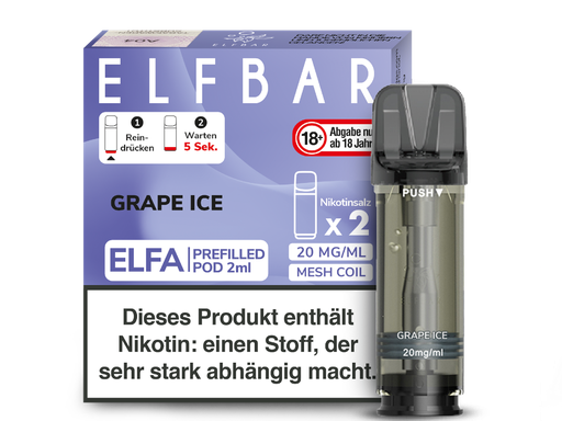 [CHD-10024] ELFBAR ELFA POD GRAPE ICE 20MG