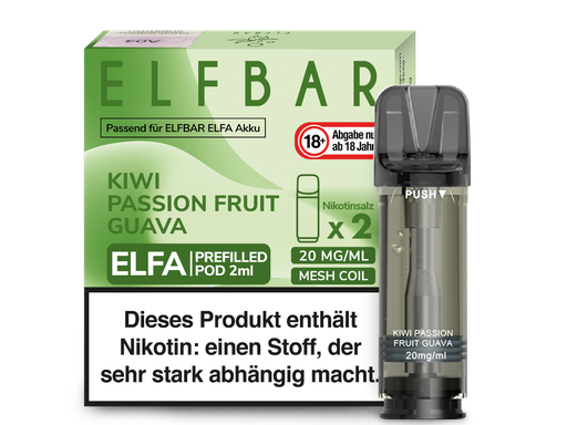 [CHD-10026] ELFBAR ELFA POD KIWI PASSION FRUIT GUAVA 20MG