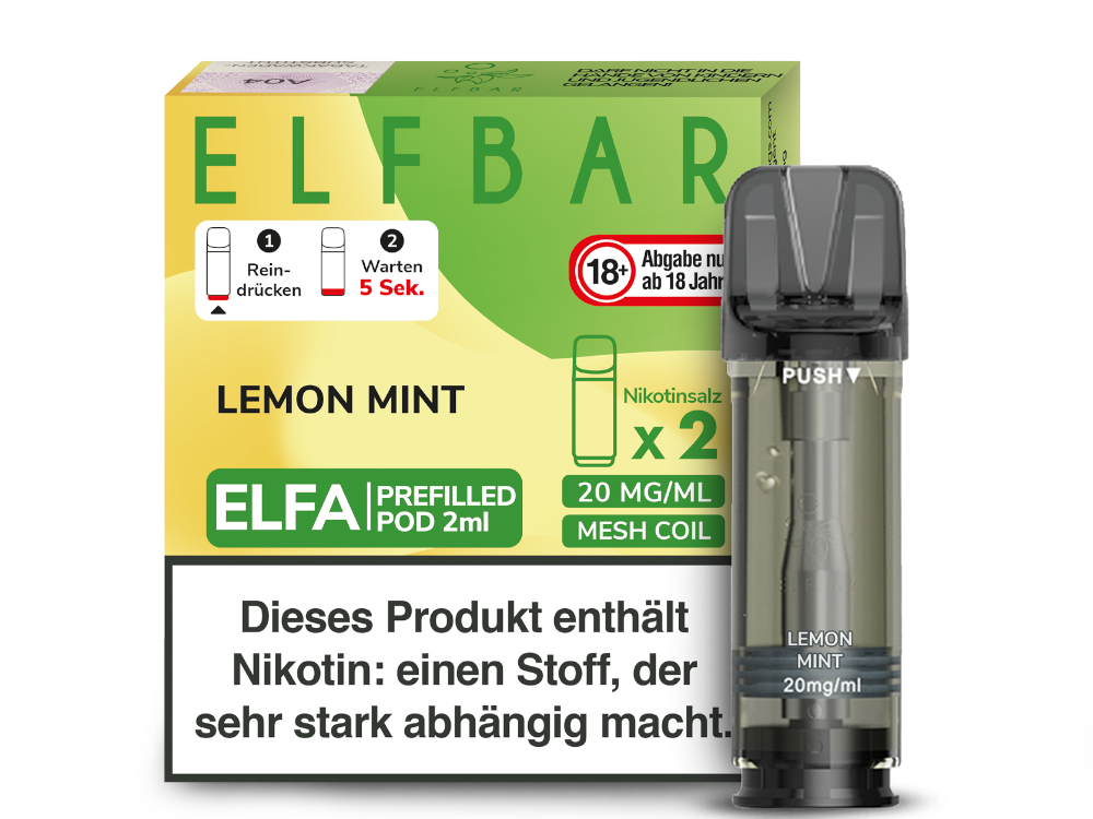 ELFBAR ELFA POD LEMON MINT 20MG