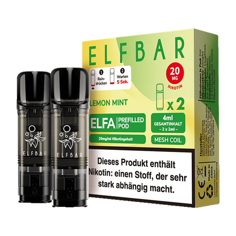 ELFBAR ELFA POD LEMON MINT 20MG