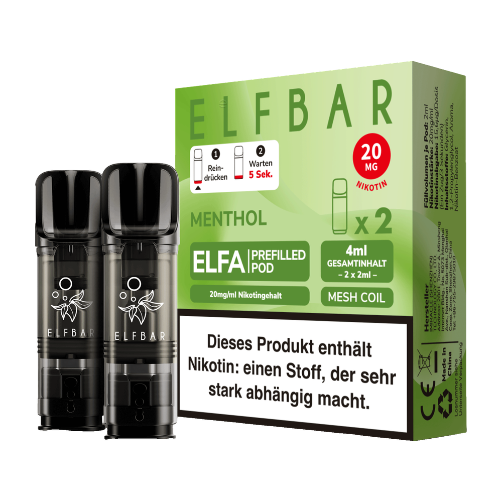 ELFBAR ELFA POD MENTHOL 20MG