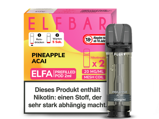 [CHD-10032] ELFBAR ELFA POD PINEAPPLE ACAI 20MG