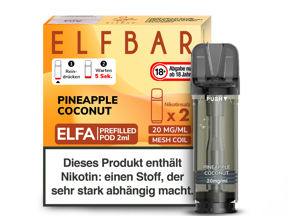 ELFBAR ELFA POD PINEAPPLE COCONUT 20MG