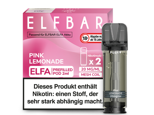 [CHD-10034] ELFBAR ELFA POD PINK LEMONADE 20MG