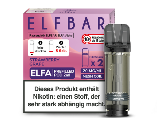 [CHD-10036] ELFBAR ELFA POD STRAWBERRY GRAPE 20MG