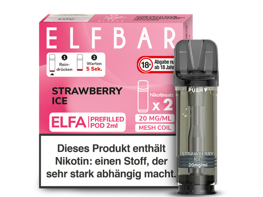 [CHD-10037] ELFBAR ELFA POD STRAWBERRY ICE 20MG