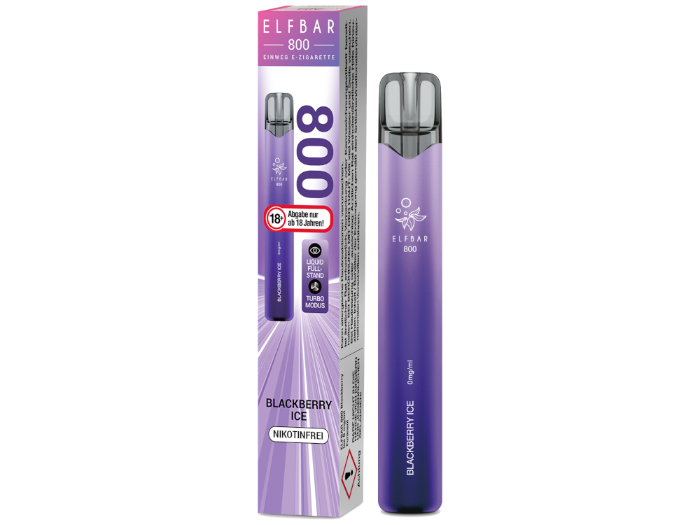ELFBAR 800 BLACKBERRY ICE 0MG