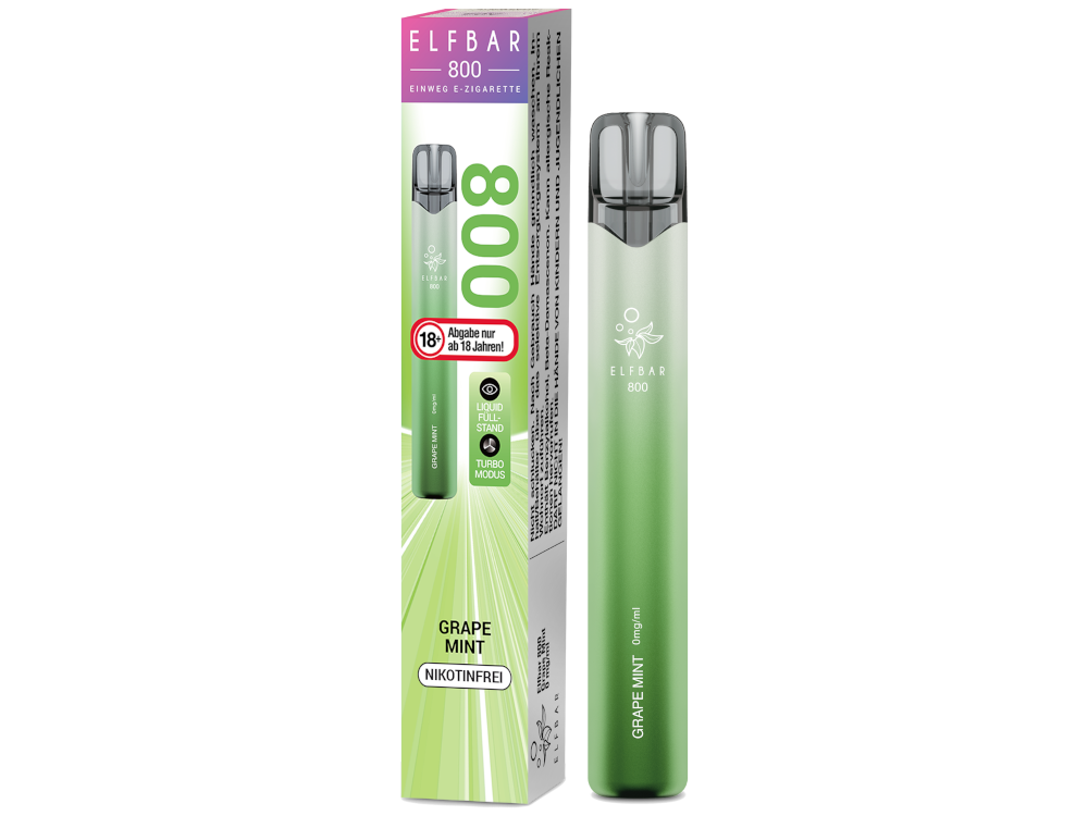 ELFBAR 800 GRAPE MINT 0MG