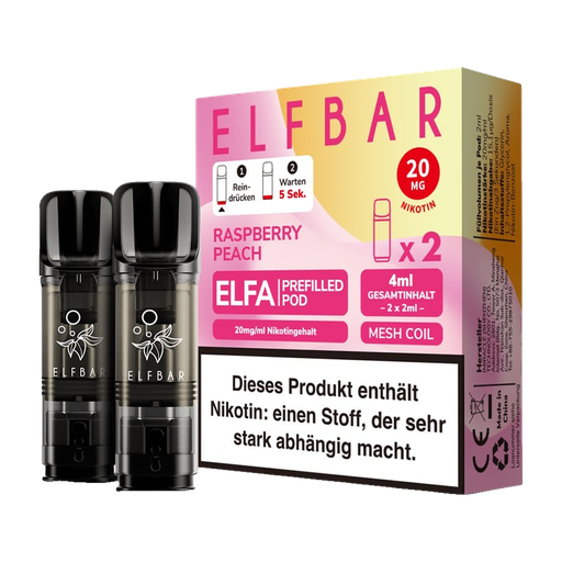 [CHD-10424] ELFBAR ELFA POD RASPBERRY PEACH 20MG