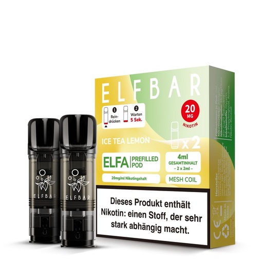 [CHD-10427] ELFBAR ELFA POD ICE TEA LEMON 20MG
