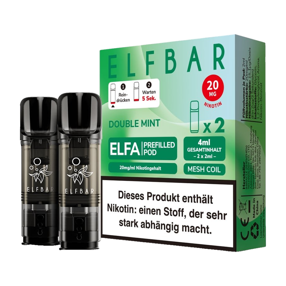 ELFBAR ELFA POD DOUBLE MINT 20MG