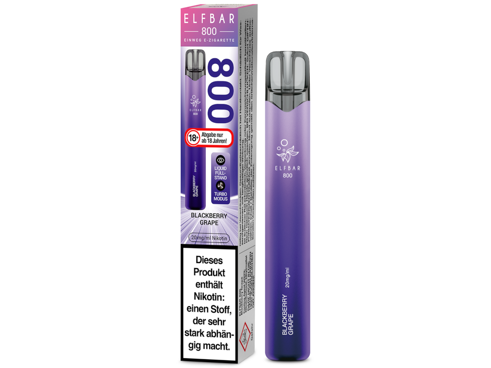 ELFBAR 800 BLACKBERRY GRAPE 20MG
