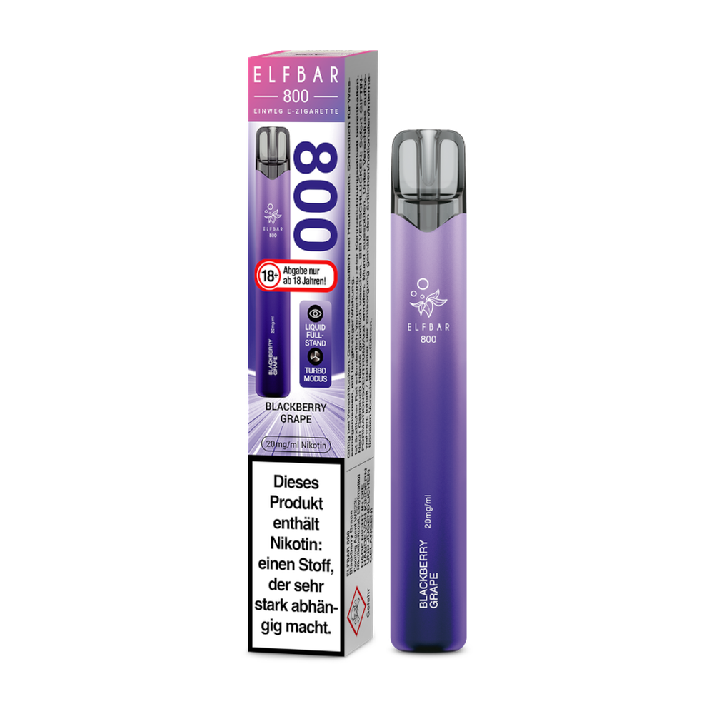 ELFBAR 800 BLACKBERRY GRAPE 20MG