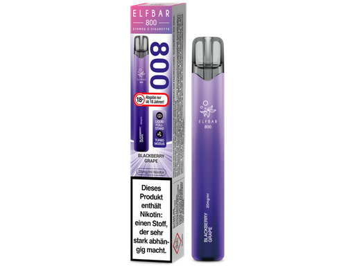 [CHD-10053] ELFBAR 800 BLACKBERRY GRAPE 20MG