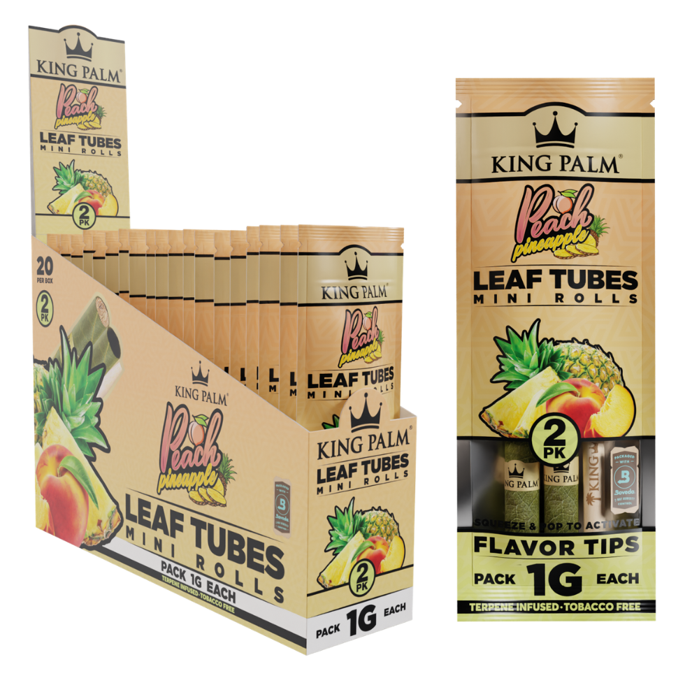 King Palm Mini Size 2er Pack Peach Pineapple (Display 20× 2er-Pack)