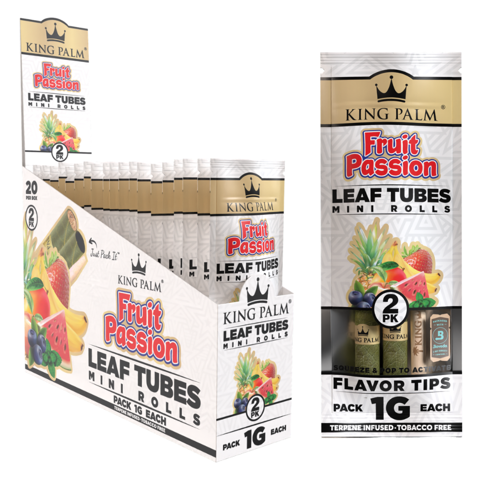 King Palm Mini Size 2er Pack Fruit Passion (Display 20× 2er-Pack)