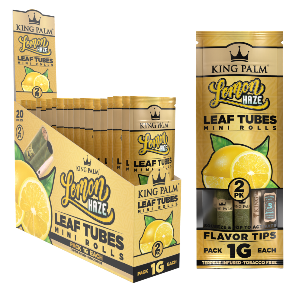 King Palm Mini Size 2er Pack Lemon Haze (Display 20× 2er-Pack)