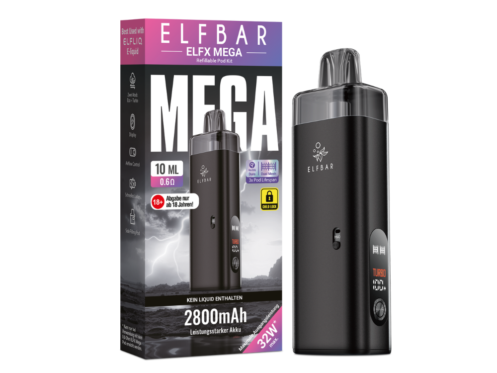 Elfbar Elfx Mega Black