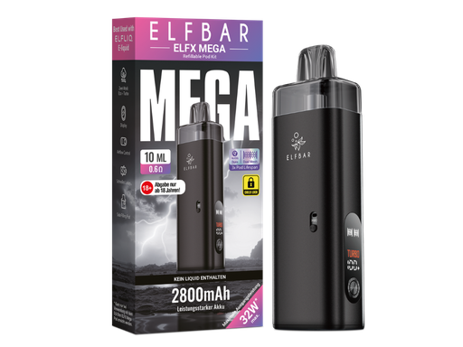 [CHD-10507] Elfbar Elfx Mega Black
