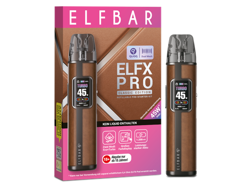 [CHD-10509] Elfbar Elfx Pro Cowboy Brown