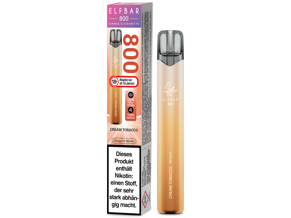 ELFBAR 800 CREAM TOBACCO 20MG
