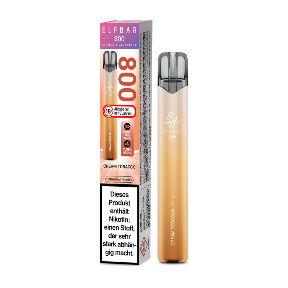 ELFBAR 800 CREAM TOBACCO 20MG