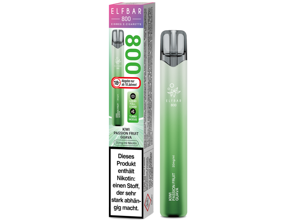 ELFBAR 800 KIWI PASSION FRUIT GUAVA 20MG