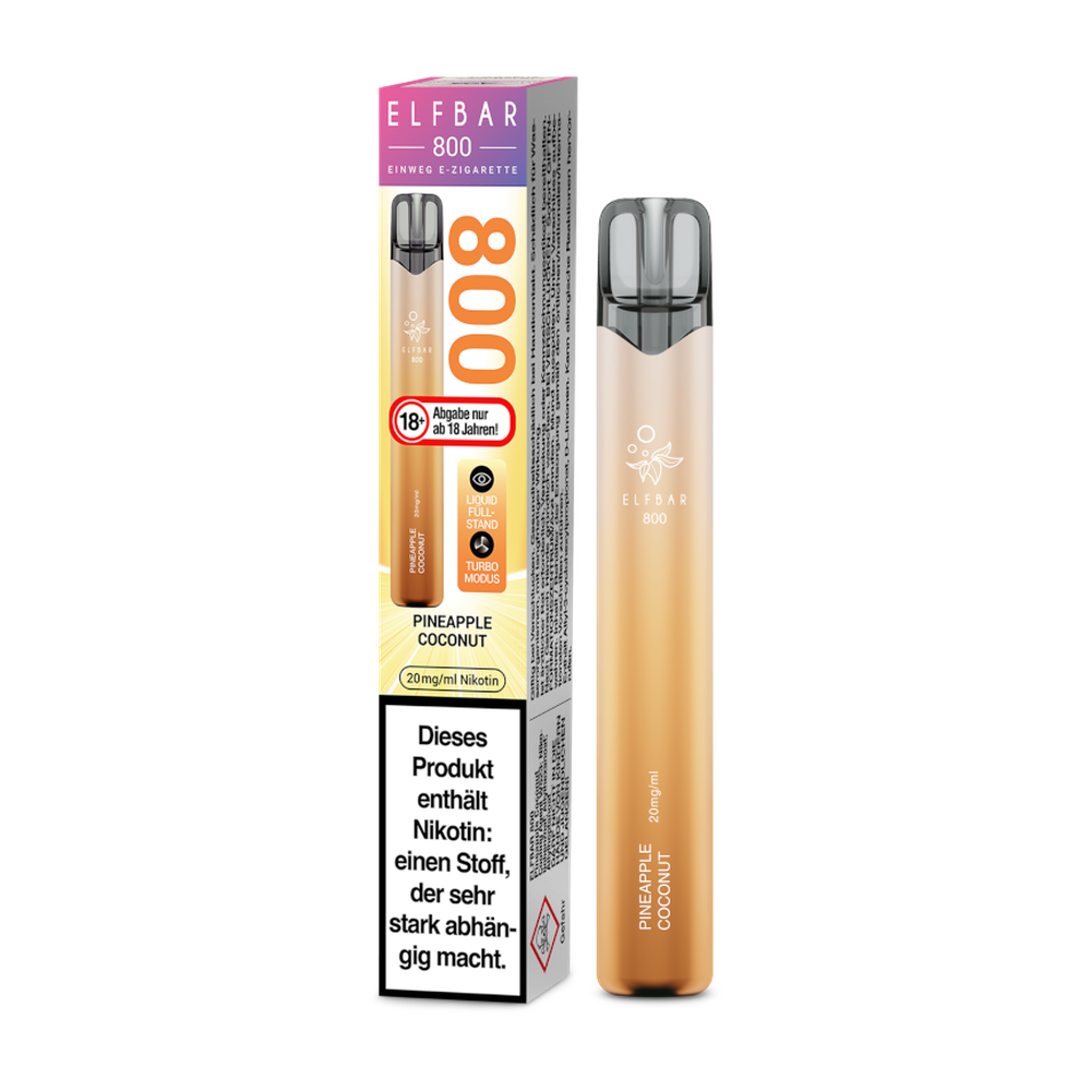 ELFBAR 800 PINEAPPLE COCONUT 20MG