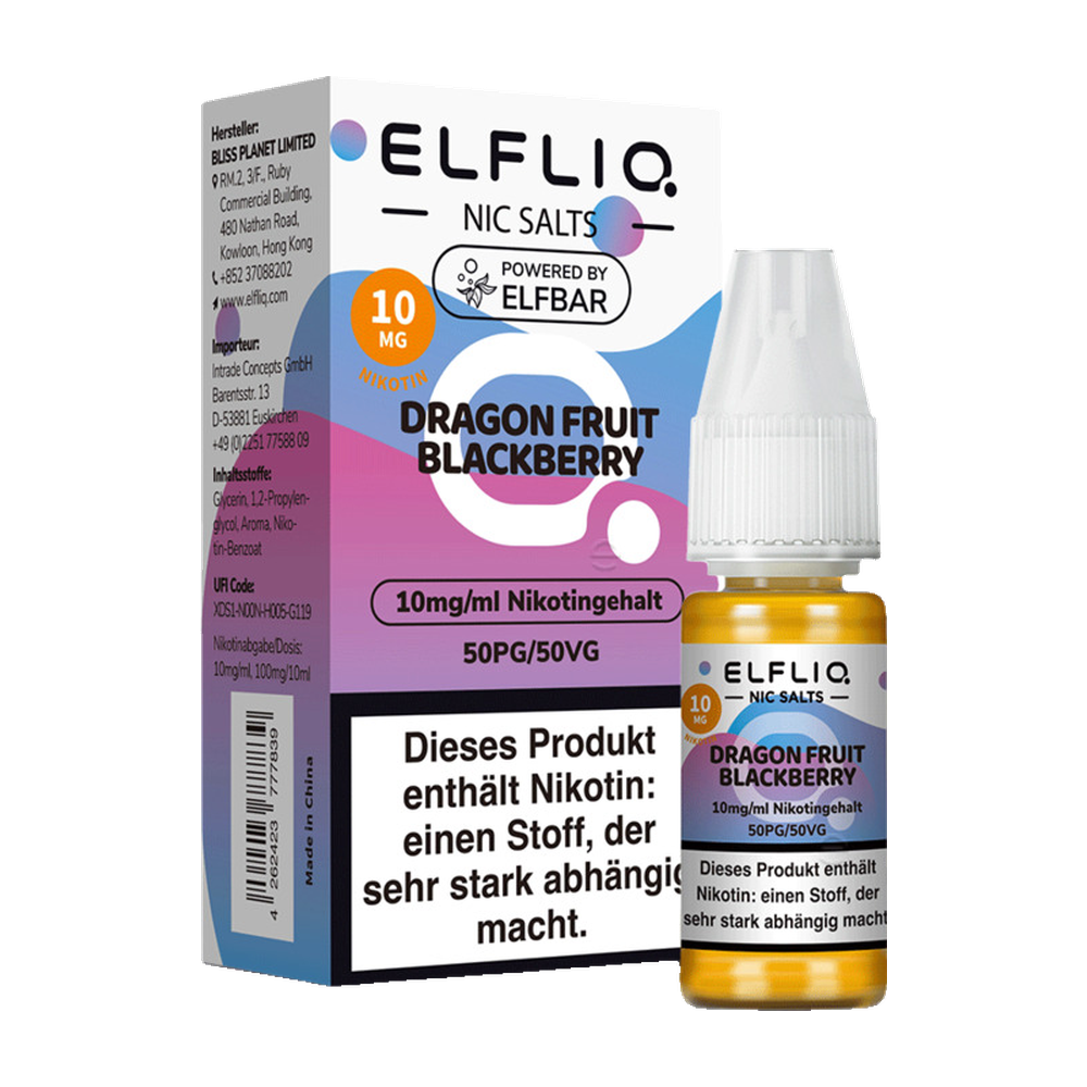 ELFLIQ DRAGON FRUIT BLACKBERRY 10MG