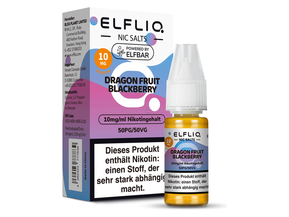 ELFLIQ DRAGON FRUIT BLACKBERRY 10MG