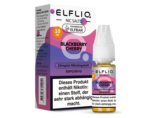 [CHD-10082] ELFLIQ BLACKBERRY CHERRY 10MG