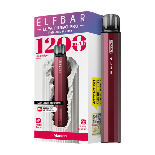 [CHD-10728] ELFBAR ELFA TURBO PRO SET MAROON