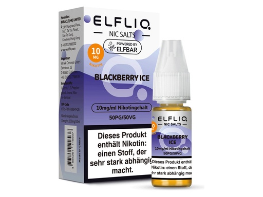 [CHD-10083] ELFLIQ BLACKBERRY ICE 10MG